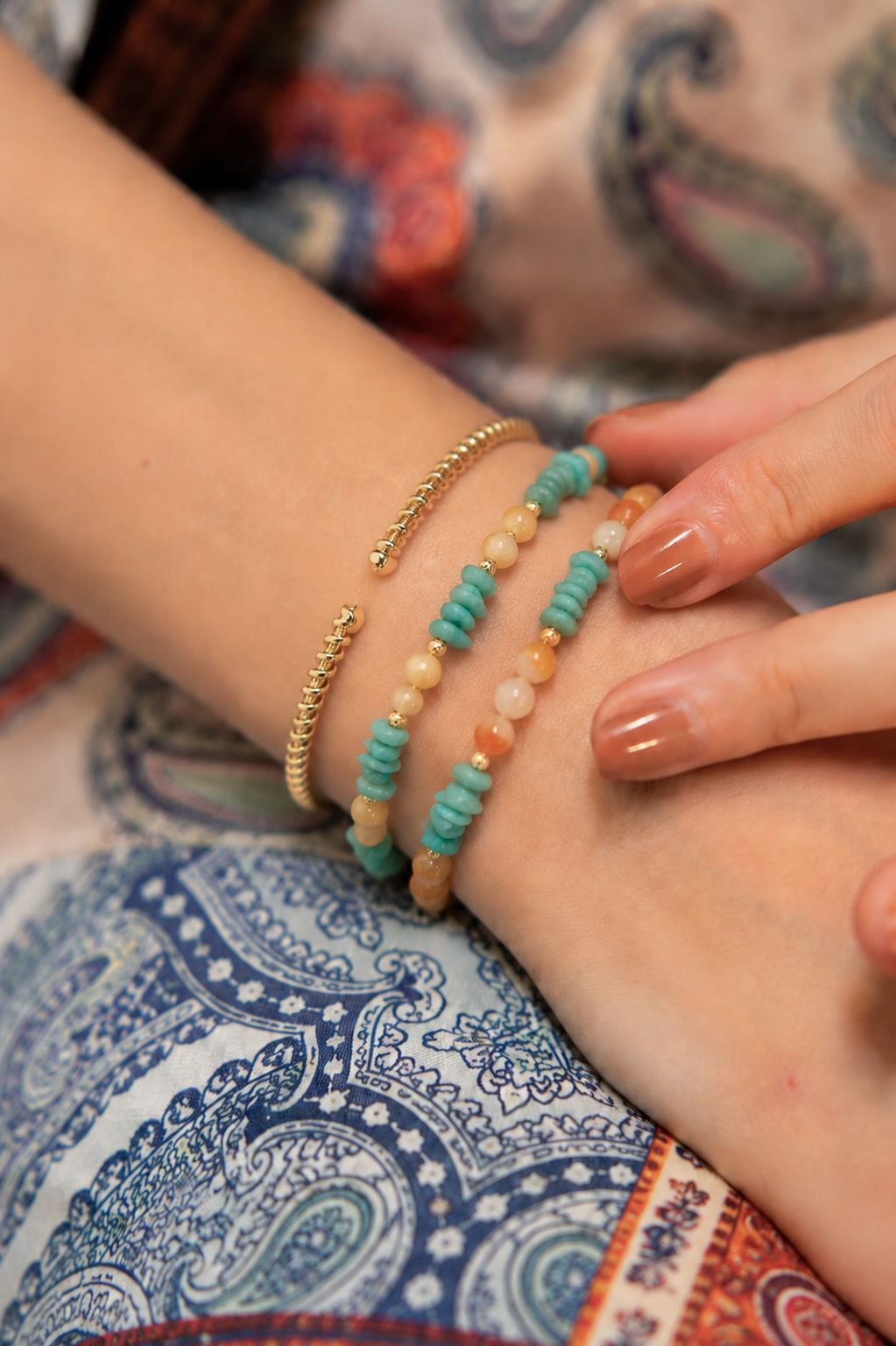 Amazonite & Nacre Bracelet Main image