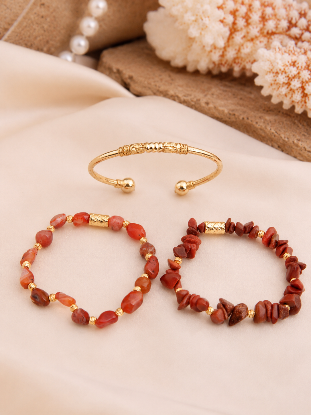 Agate & Star Stone Bracelet Main image