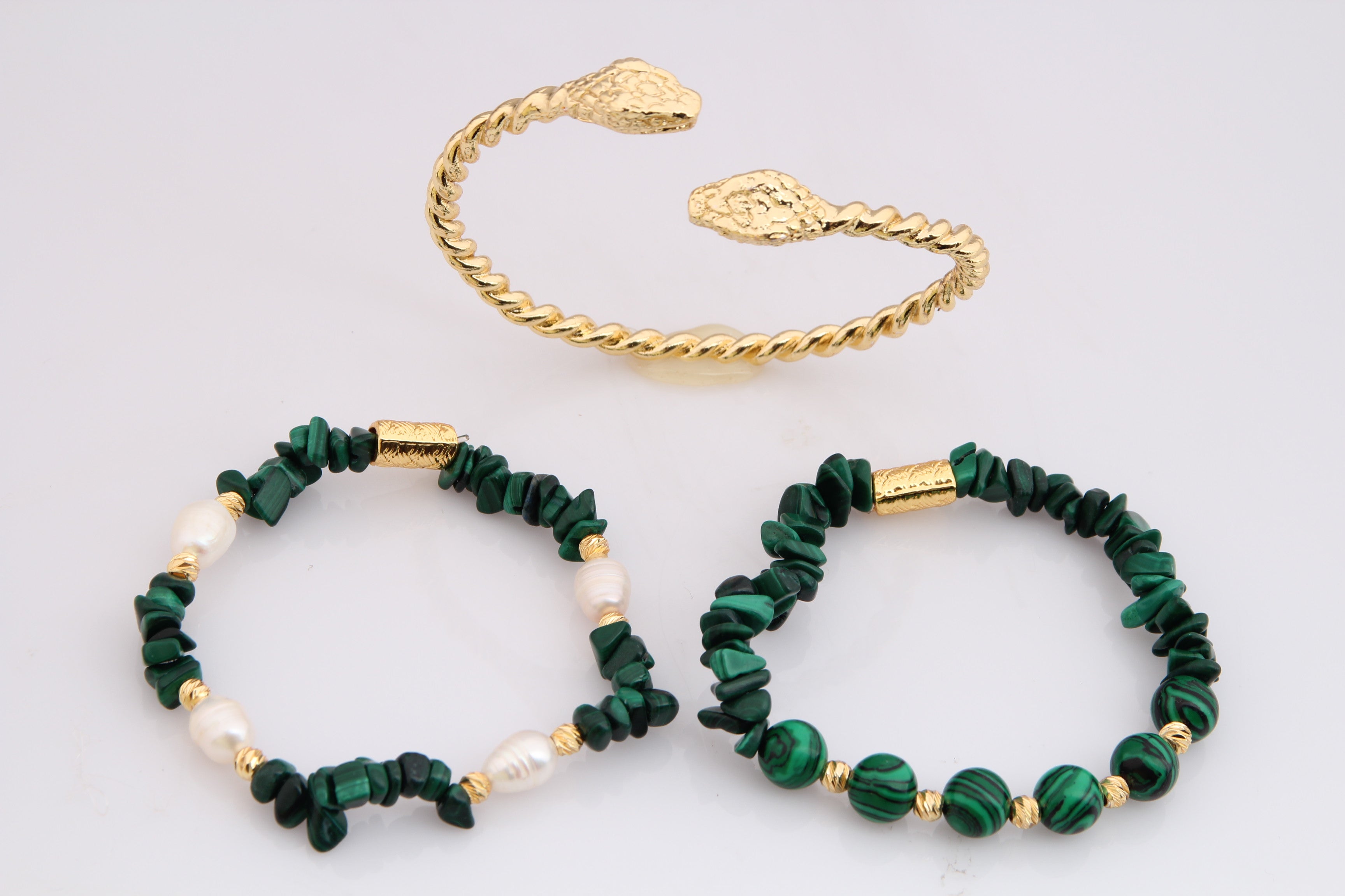 Malahite & Pearl Bracelet Main image