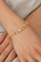 Citrine & Pink Quartz Bracelet