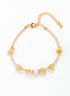 Citrine & Pink Quartz Bracelet