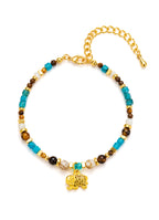 Turquoise & Tiger Eyes Bracelet