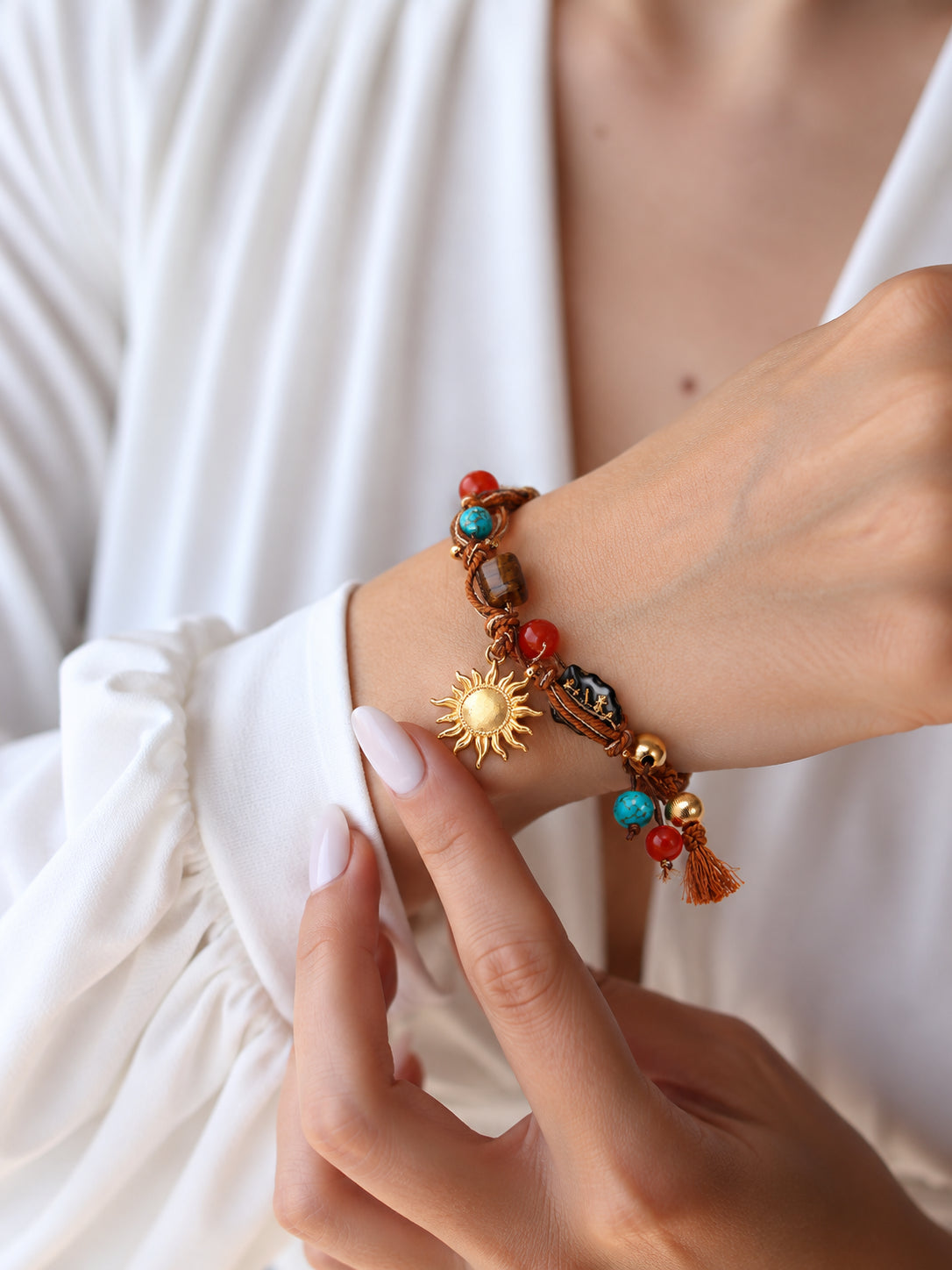 Agate & Turquoise Bracelet Secondary image