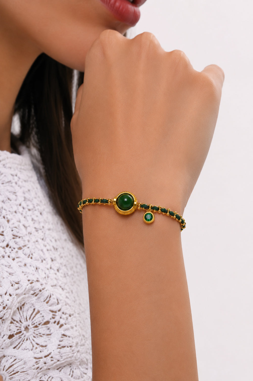 Agate & Zircon Bracelet