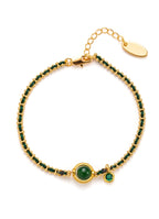 Agate & Zircon Bracelet