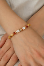 Agate & Nacre & Pearl Bracelet