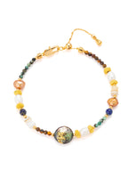 Pearl & Turquoise & Tiger Eyes Bracelet