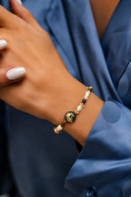 Pearl & Turquoise & Tiger Eyes Bracelet