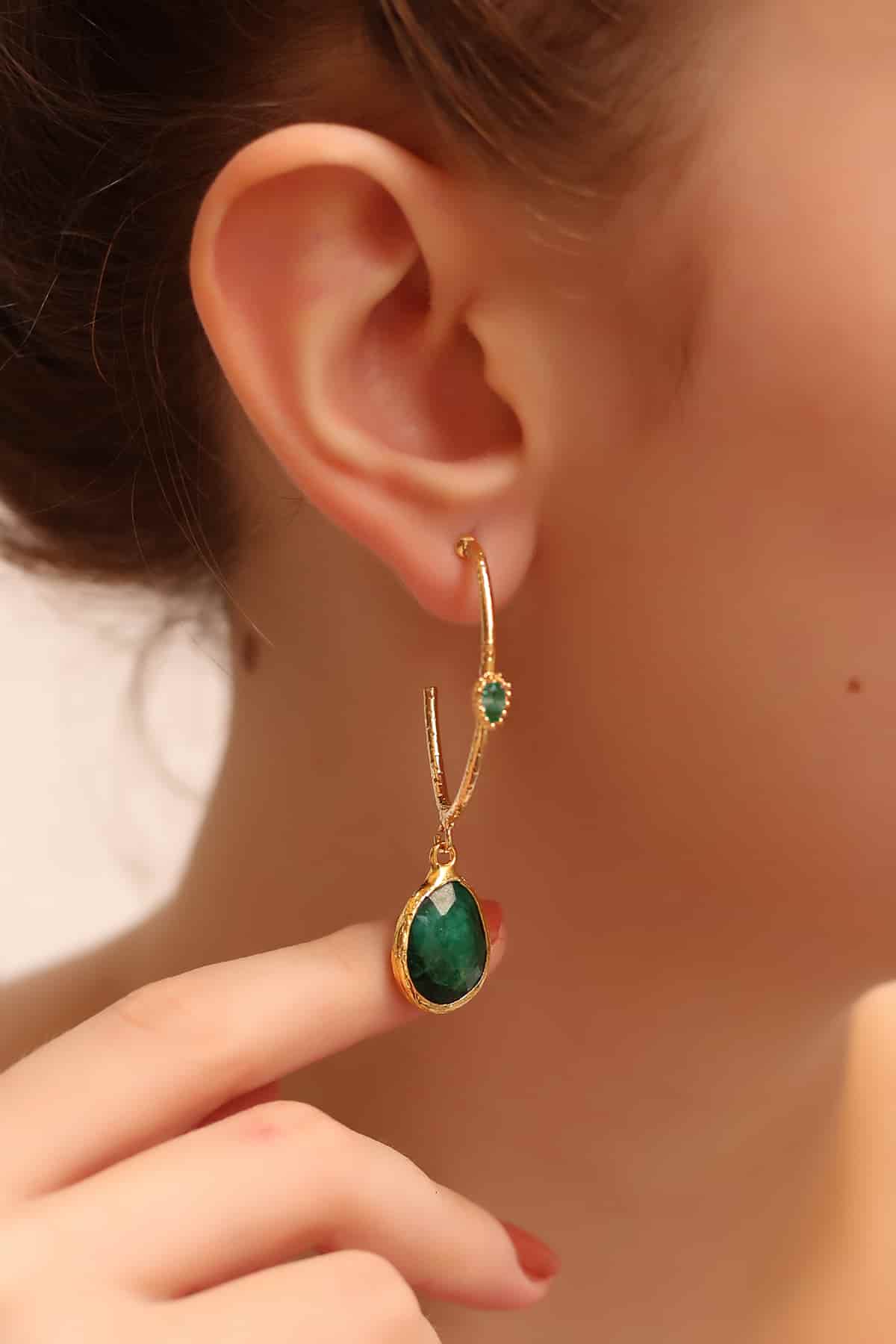 Agate Boucles d'oreilles Main image