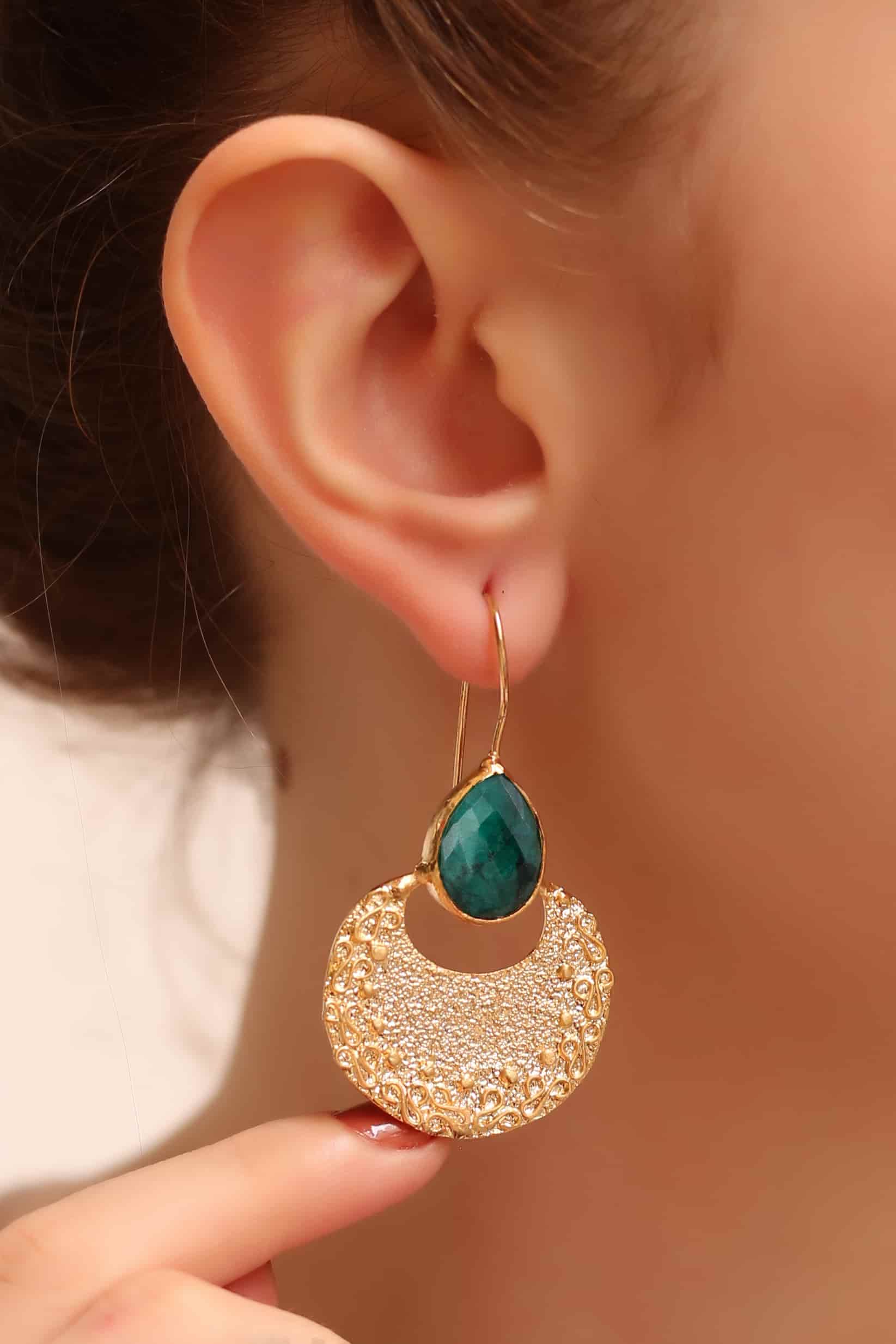 Agate Boucles d'oreilles Main image