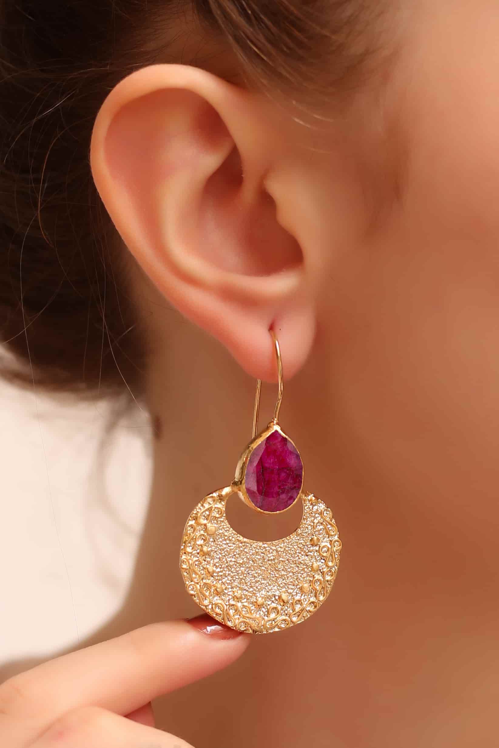 Agate Boucles d'oreilles Main image
