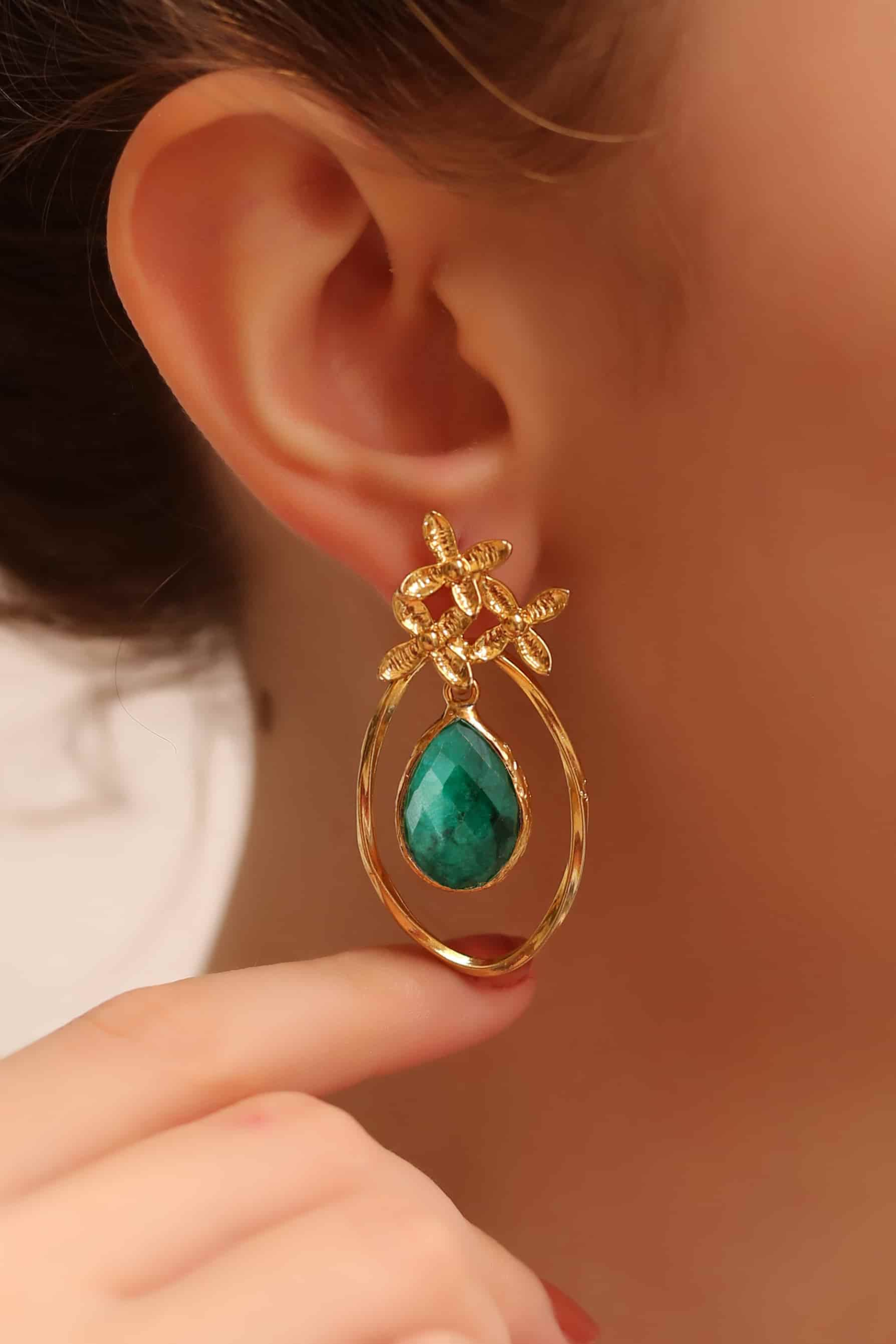 Agate Boucles d'oreilles Main image