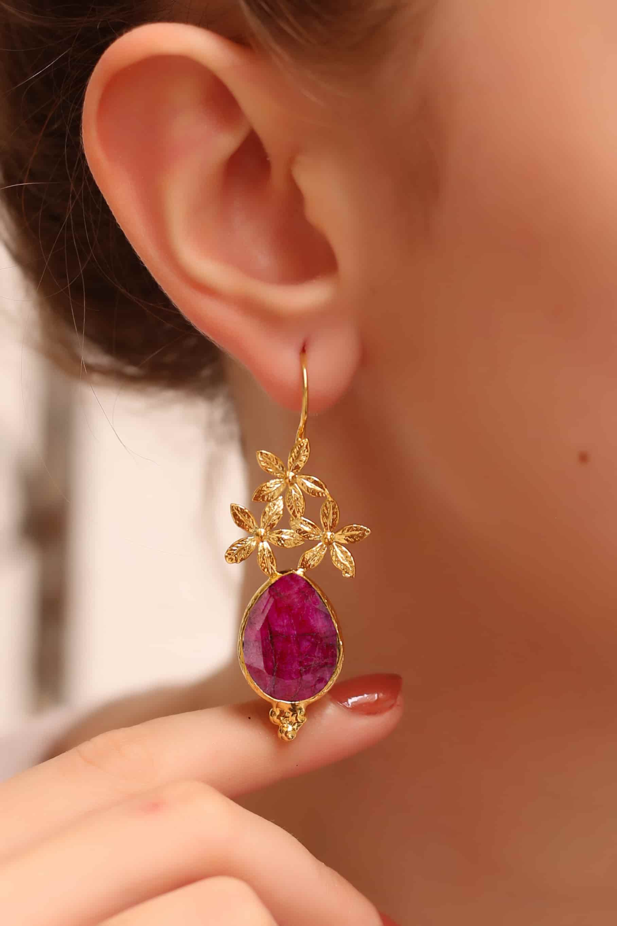 Agate Boucles d'oreilles