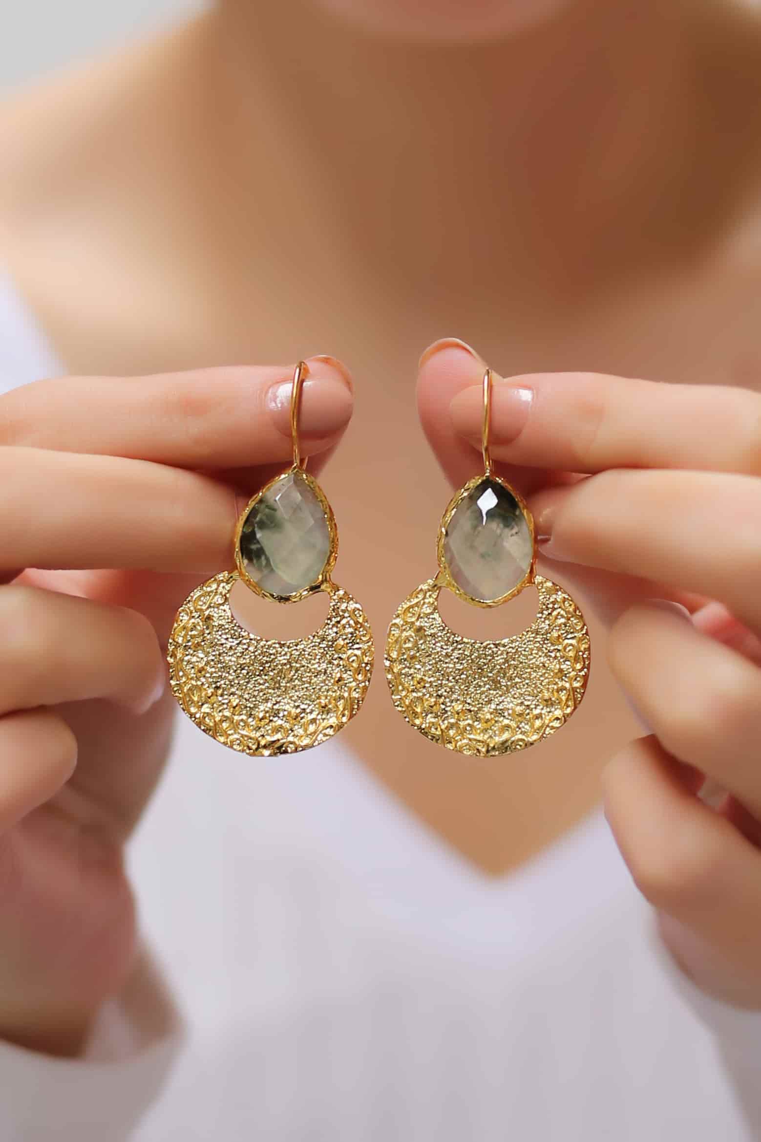 Prehnite Boucles d'oreilles Image principale du produit