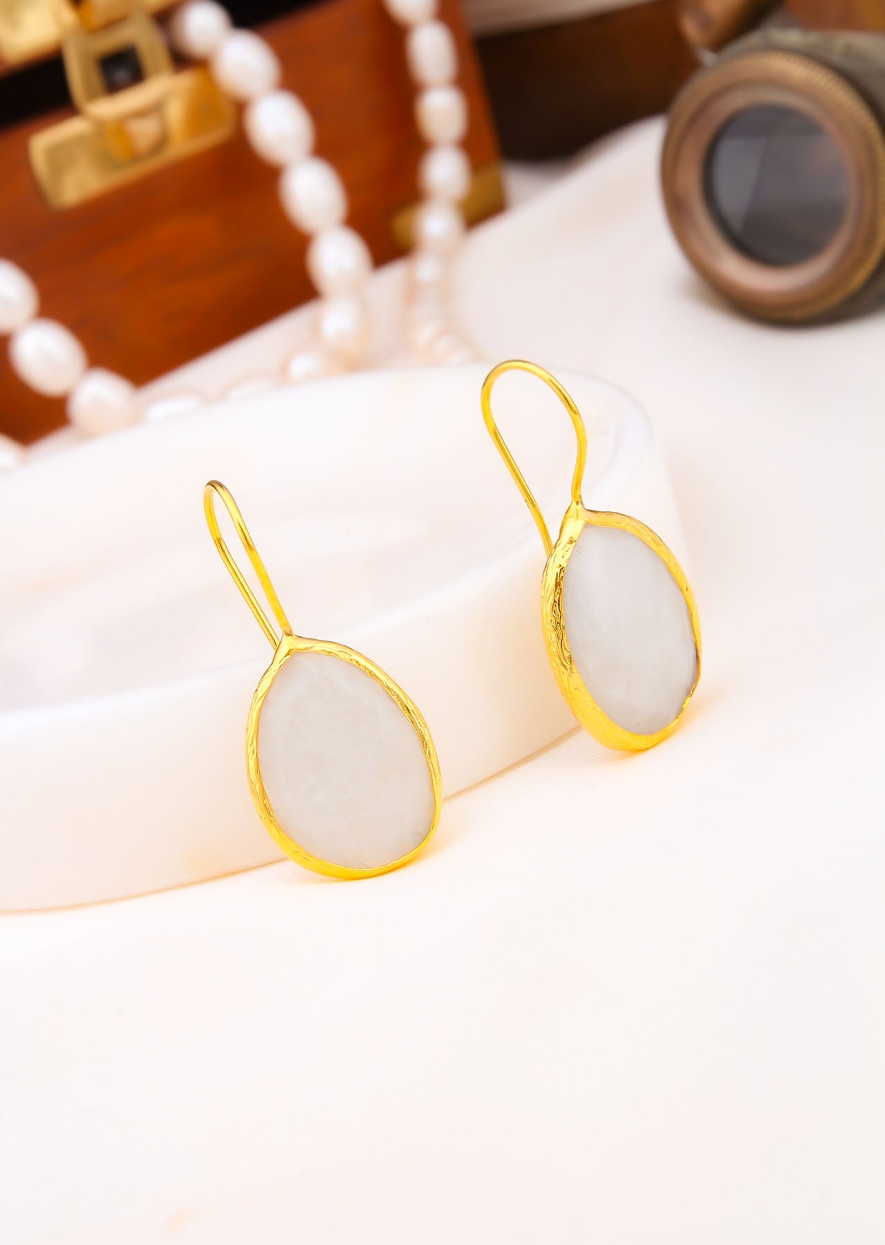 Moonstone Boucles d'oreilles Image principale du produit