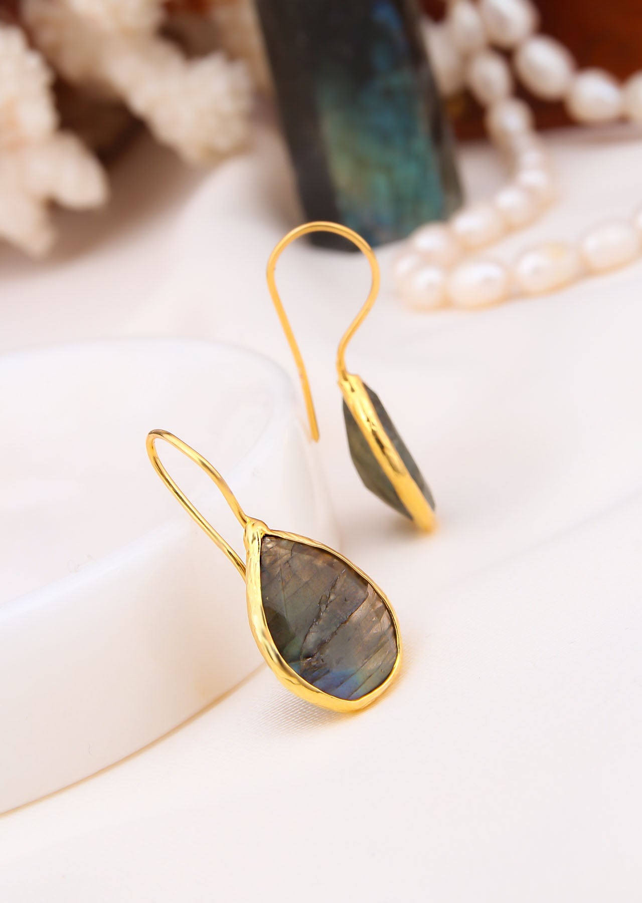 Labradorite Boucles d'oreilles Image principale du produit