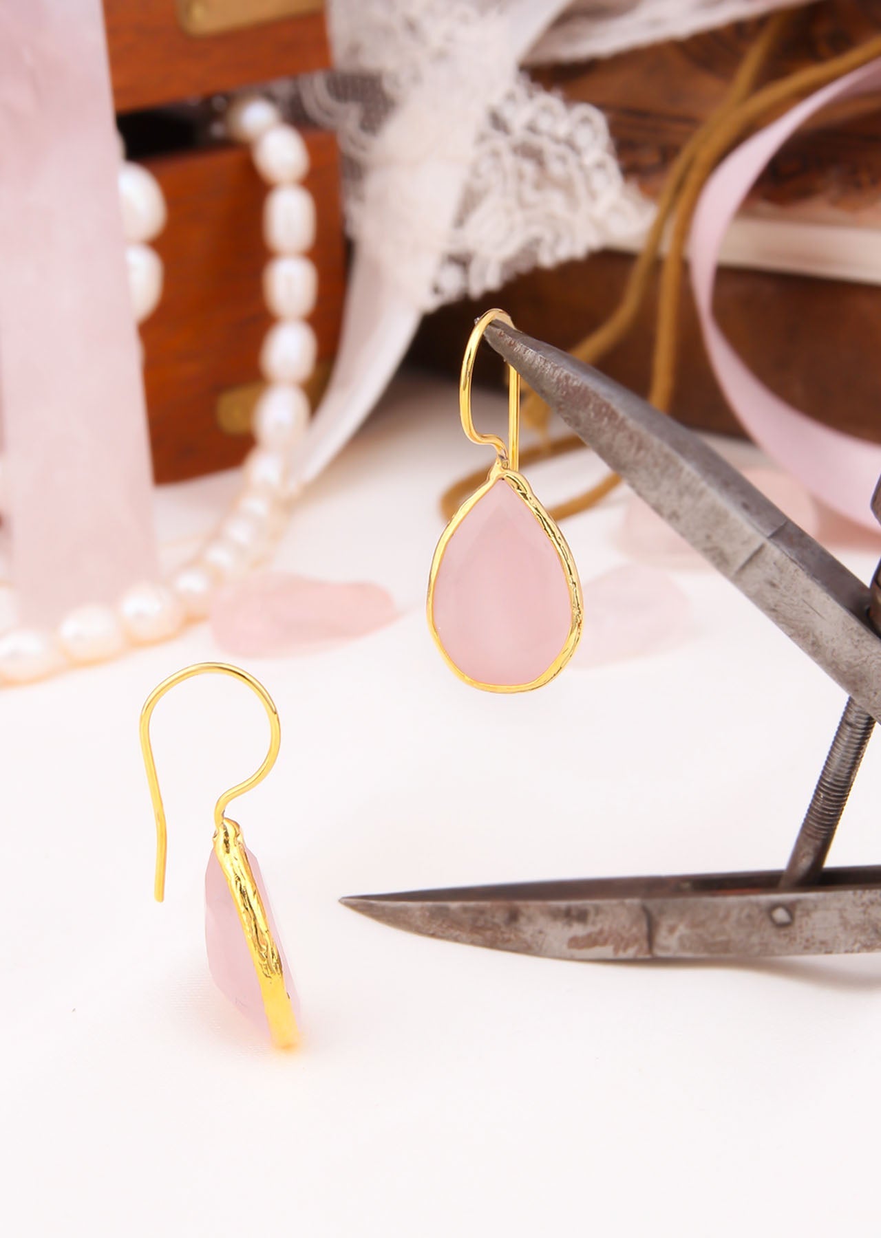 Quartz Boucles d'oreilles Image principale du produit