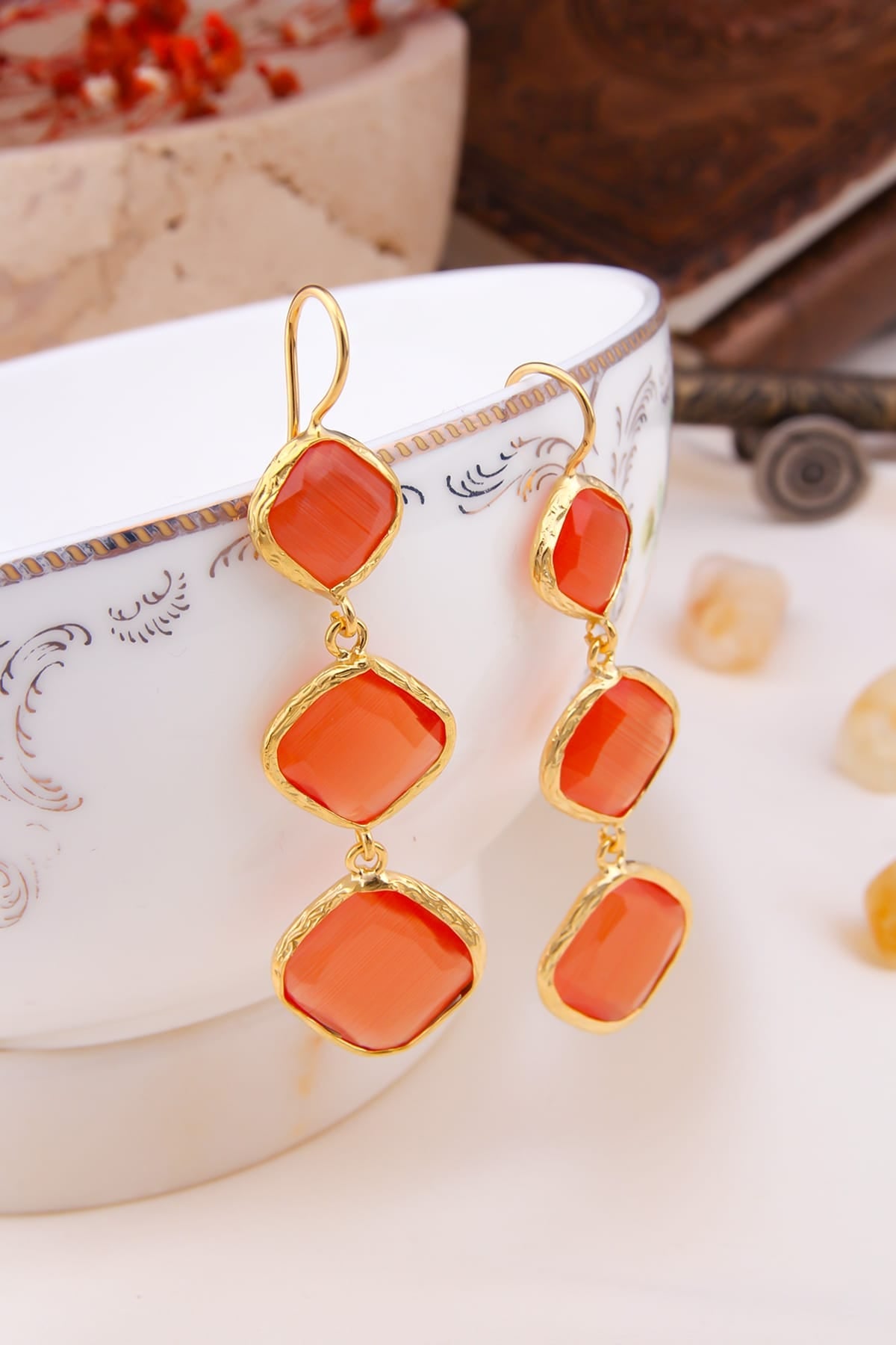 Cat Eyes Boucles d'oreilles Main image