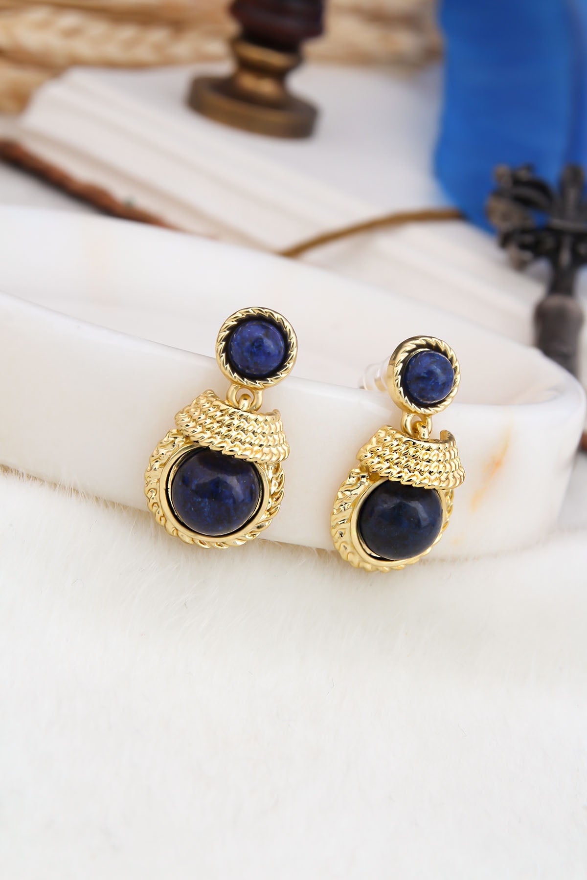 Lapis Lazuli Boucles D'Oreilles Image principale du produit