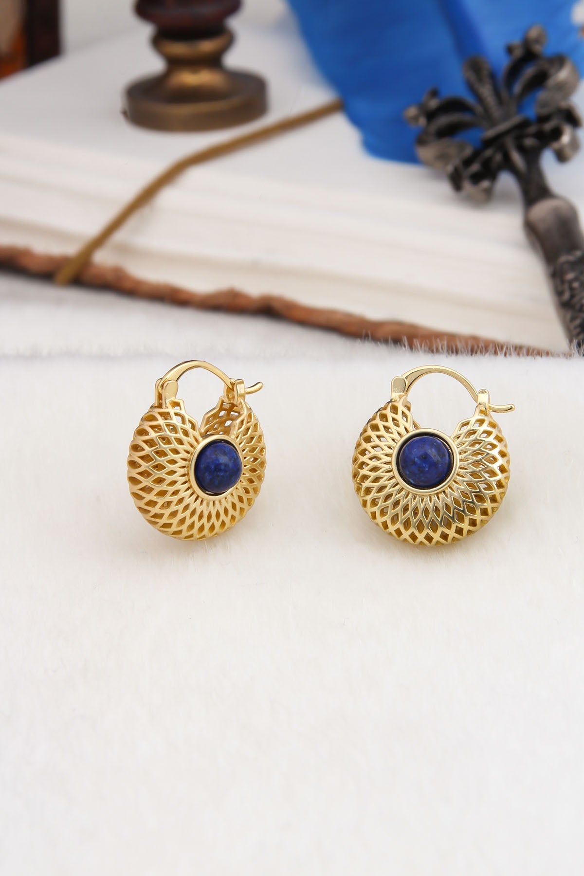 Lapis Lazuli Boucles D'Oreilles Image principale du produit