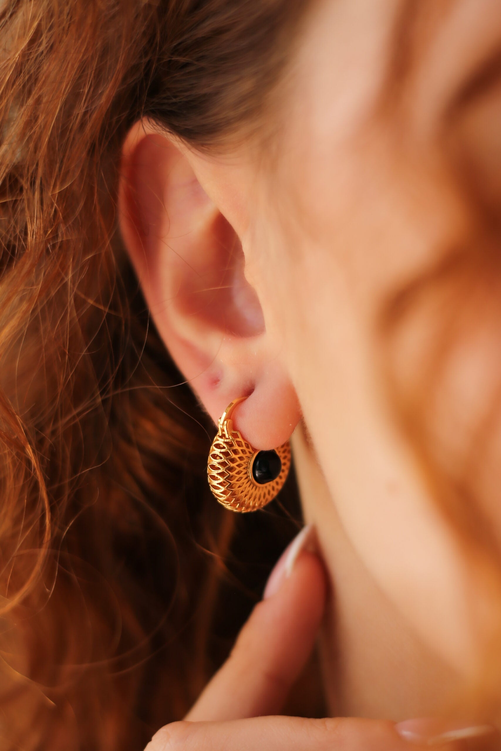 Onix Boucles d'oreilles Image principale du produit