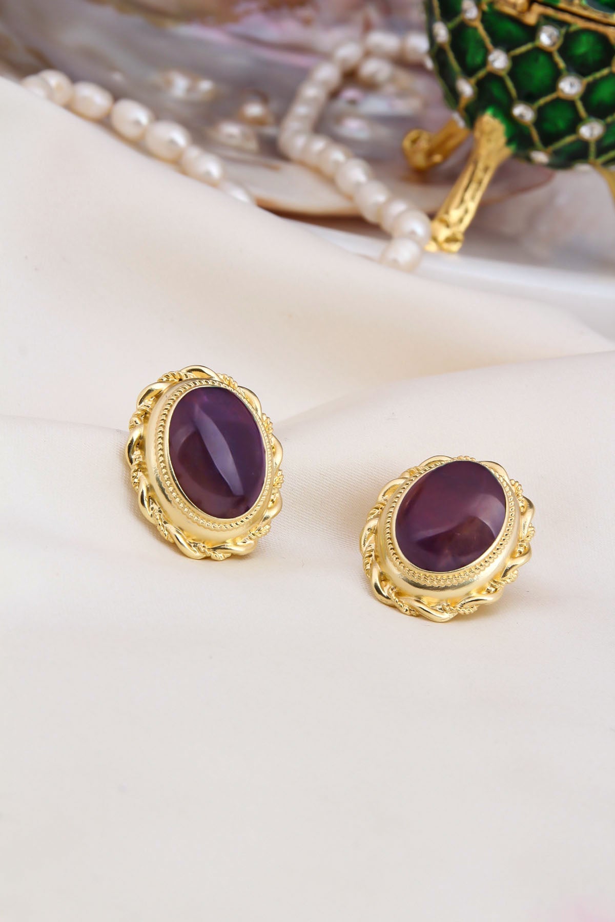 Malahite Boucles D'Oreilles Main image