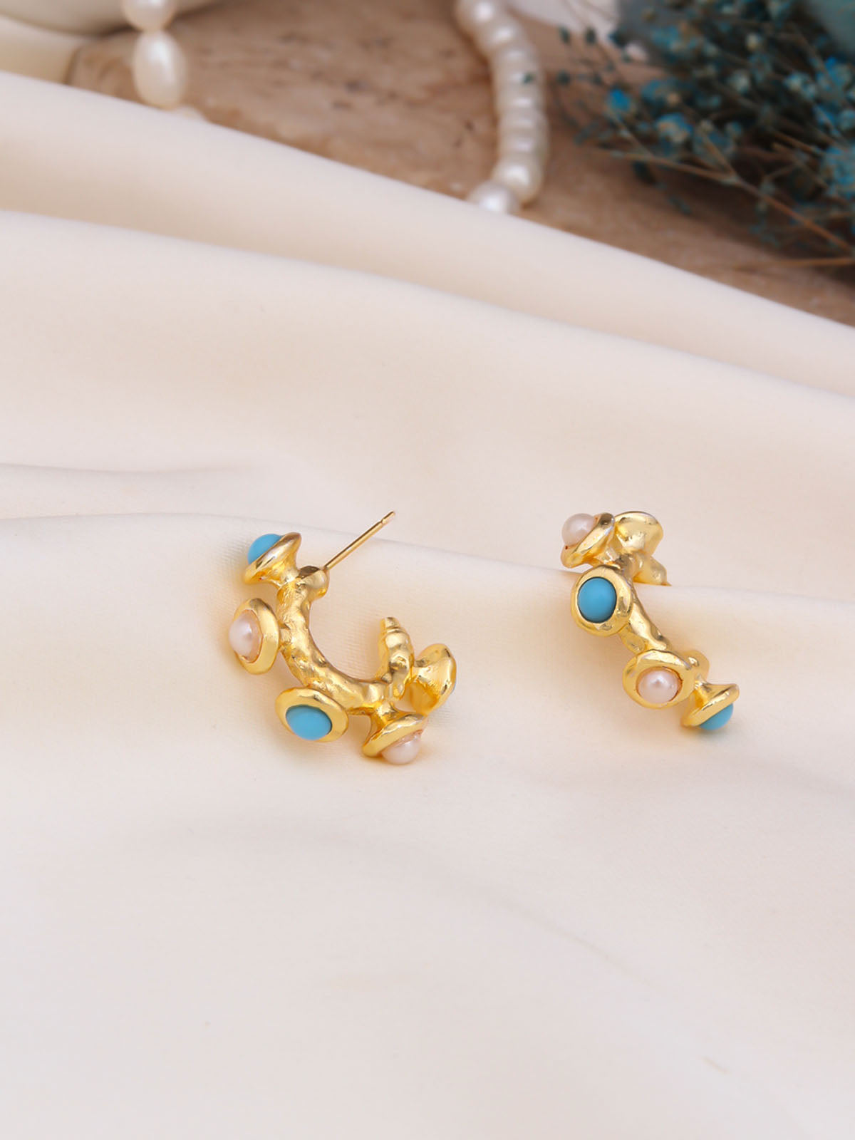 Opal & Pearl Boucle d'orilles Main image