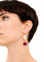 Agate & Pearl Earring