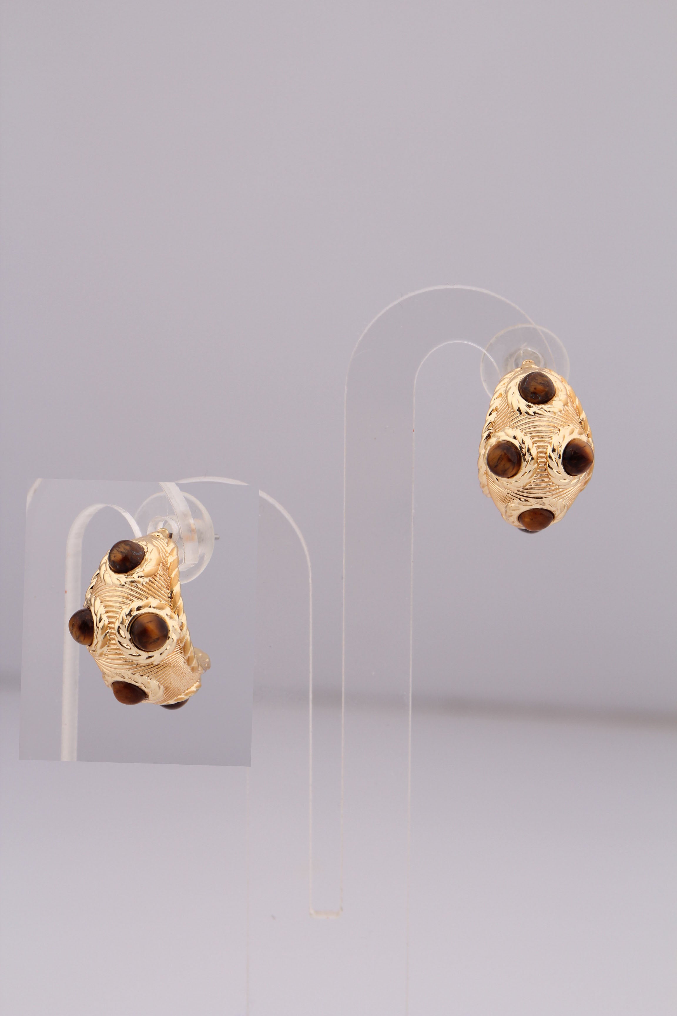 Tiger Eyes Earring