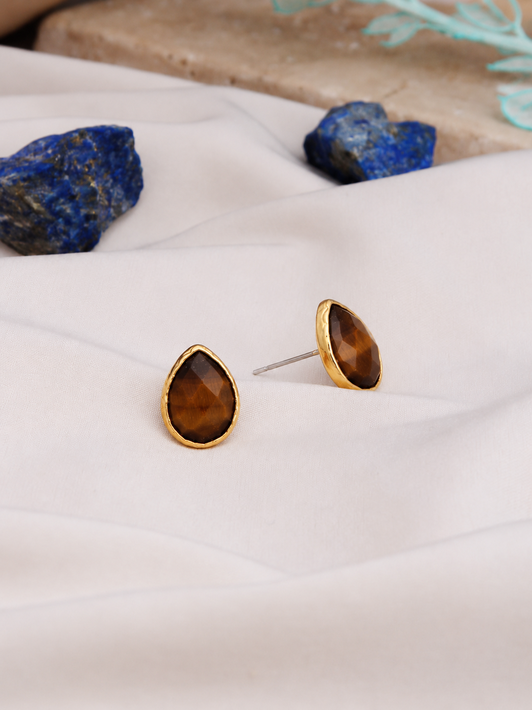 Tiger Eyes Earring