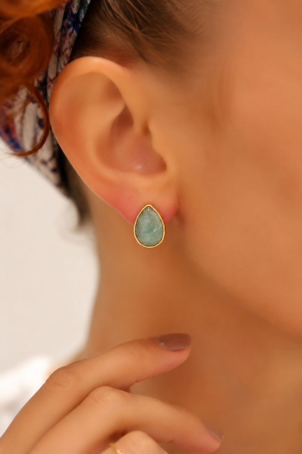 Amazonite Earring
