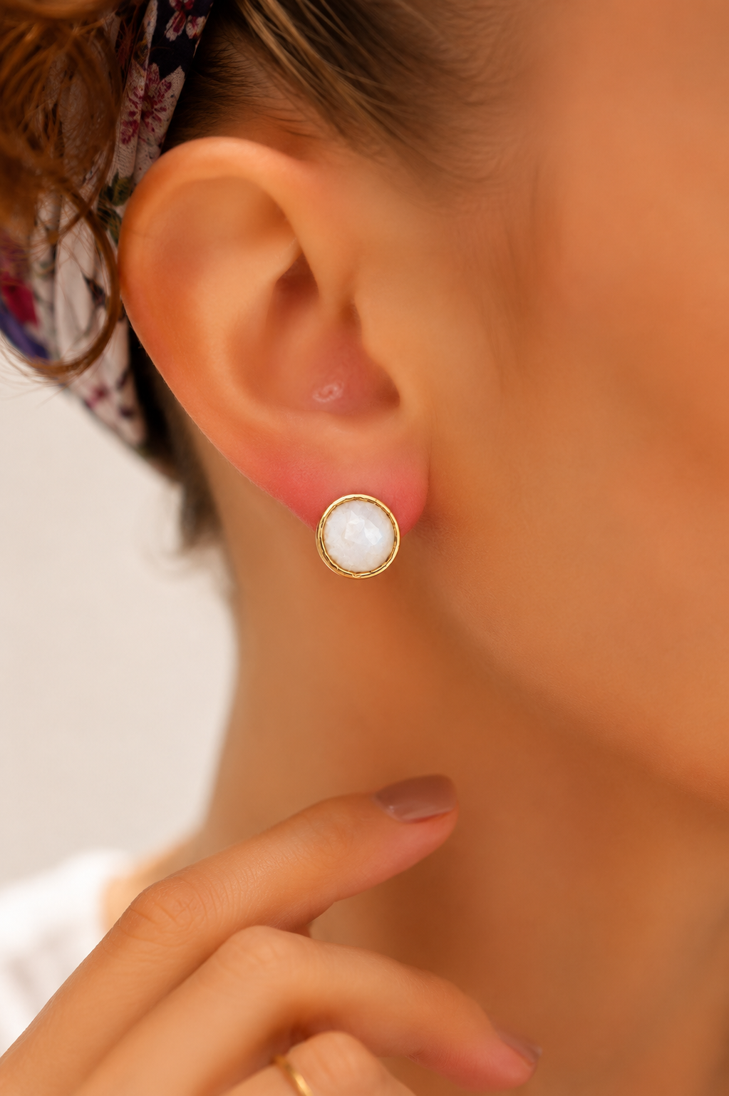 MoonStone Earring