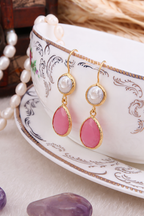 Pearl & Cat Eyes Earring