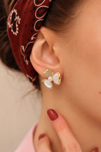 Pearl & Zircon Earring