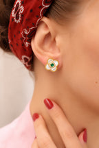 Nacre & Zircon Earring