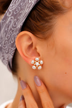 Pearl & Zircon Earring