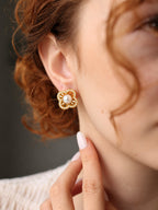 Pearl & Zircon Earring