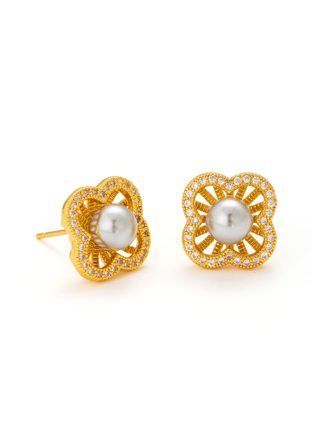 Pearl & Zircon Earring