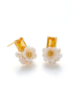 Pearl & Zircon Earring