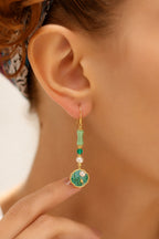 Jade & Pearl Earring