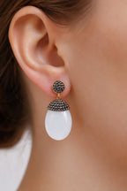 Cat eyes & Hematite Earring