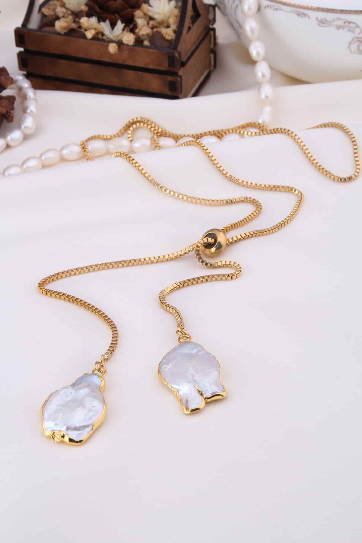 Labradorite & Moonstone Collier Image principale du produit