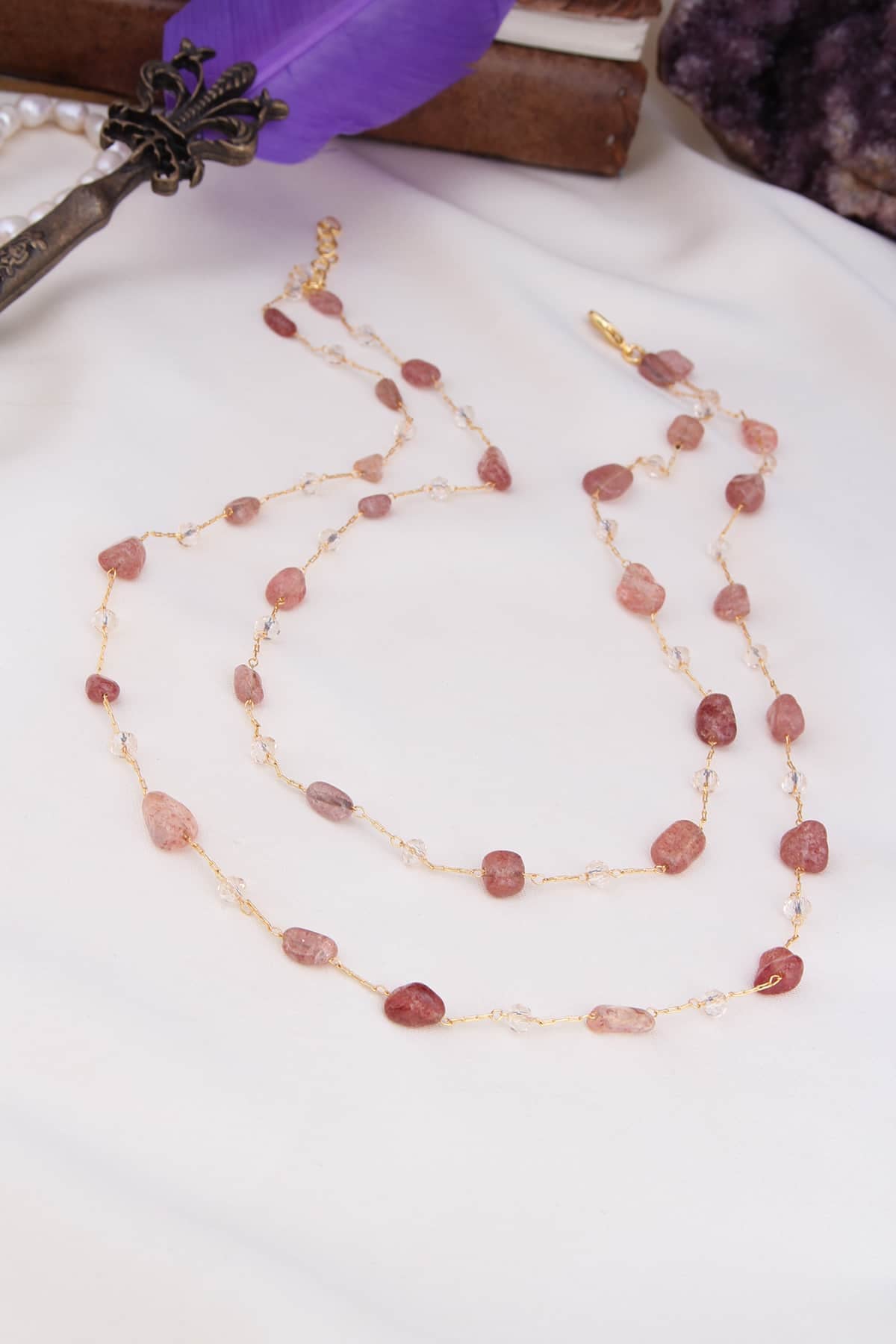 Stawberry Quartz Necklace Main image
