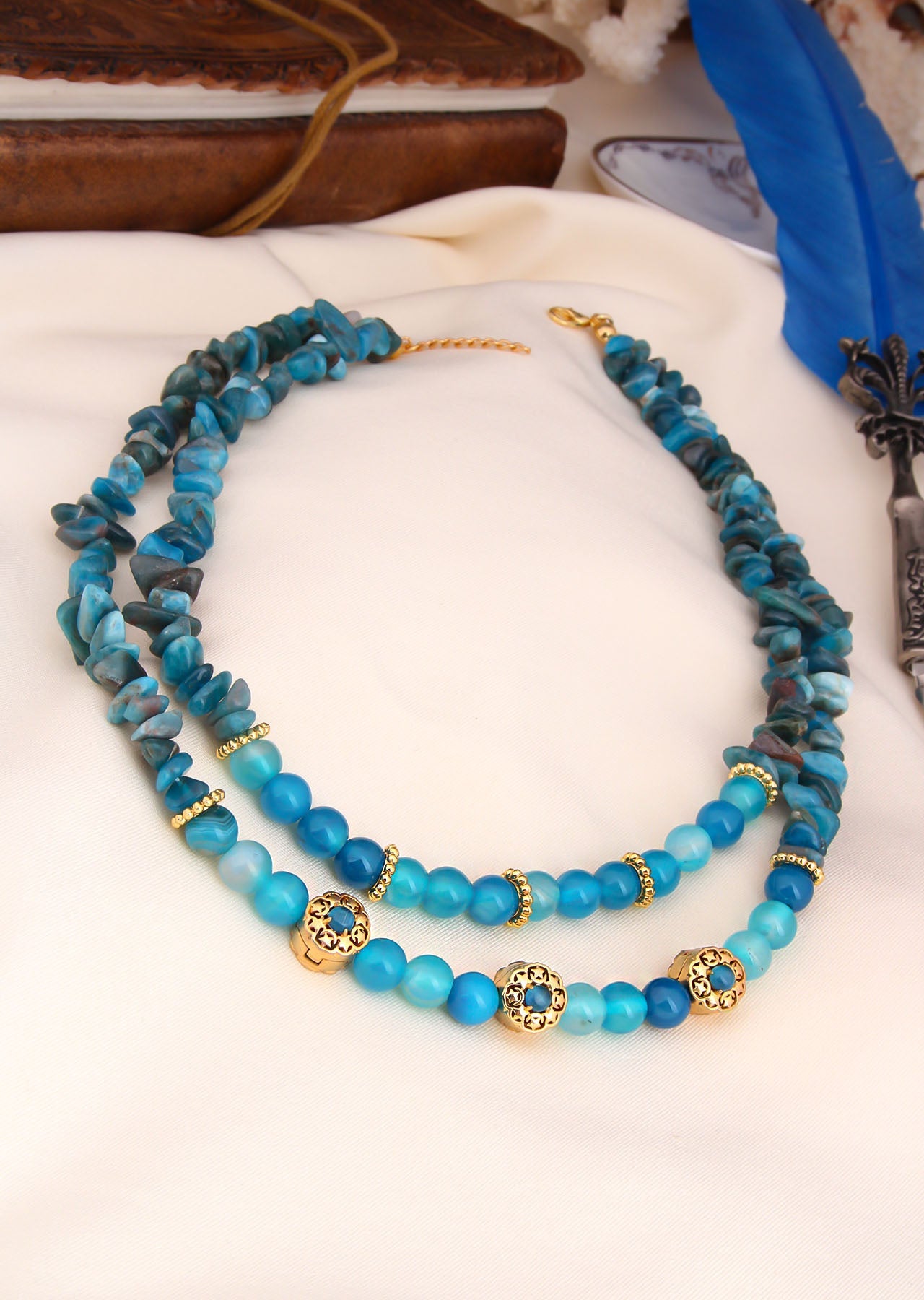 Apatite & Agathe Necklace Main image