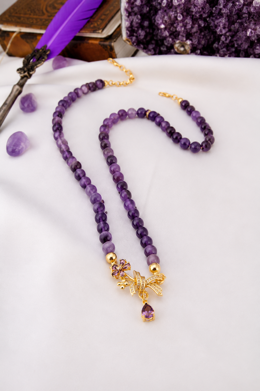 Amethyst Necklace Secondary image