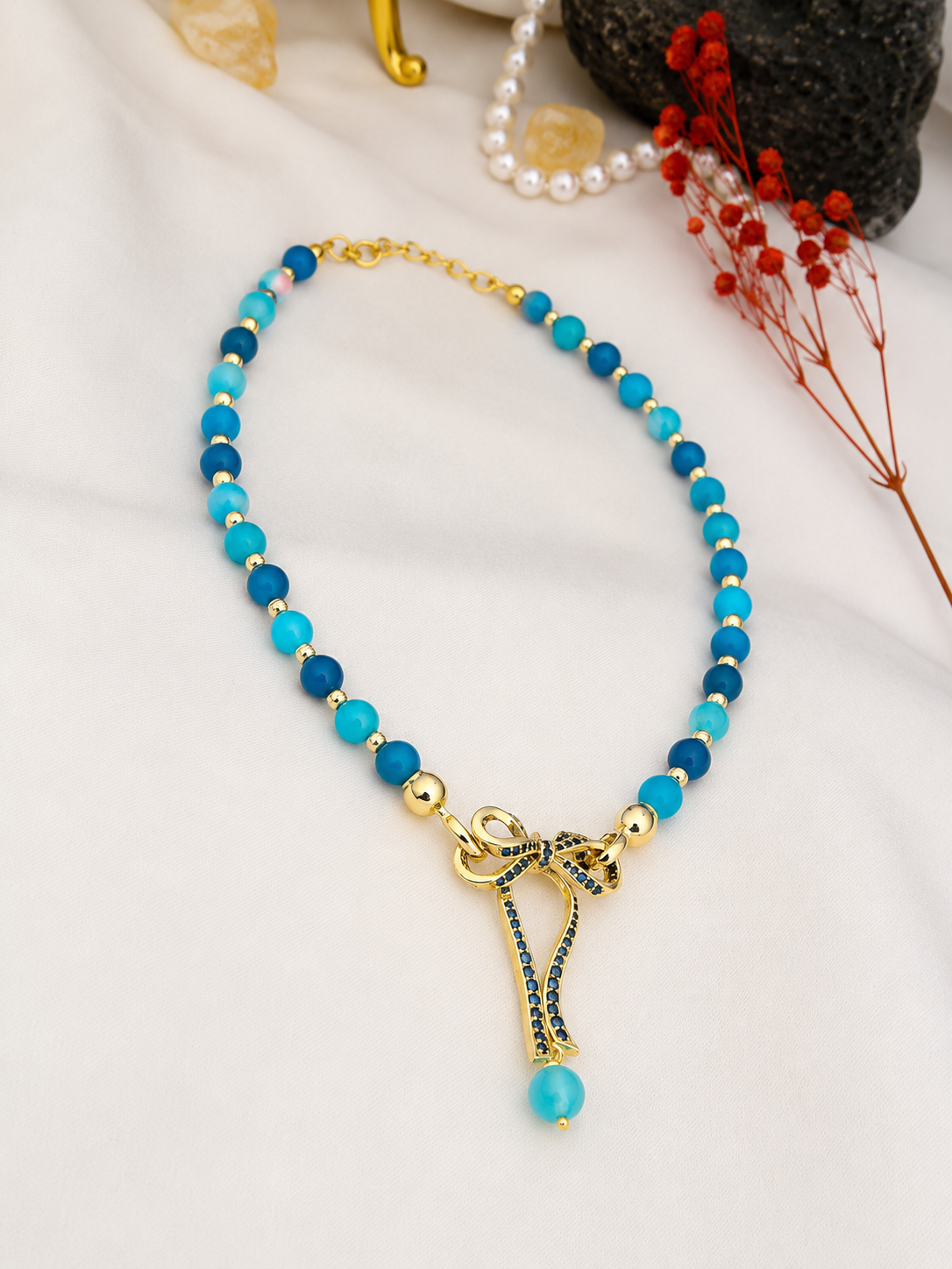 Blue Opal Necklace Secondary image