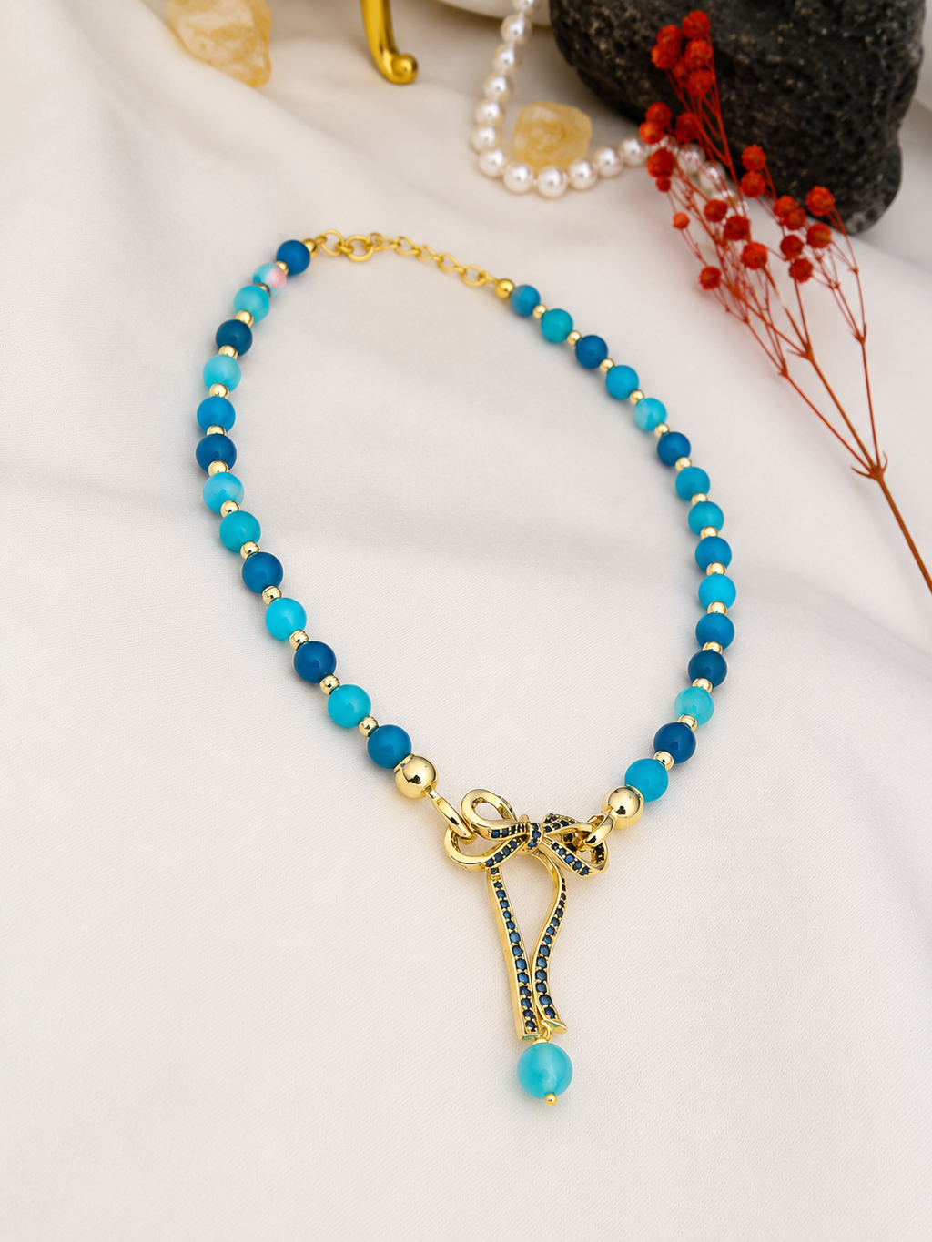 Blue Opal Necklace