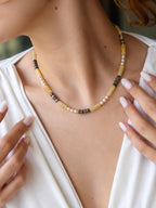 Citrine & Agate & Pearl Necklace