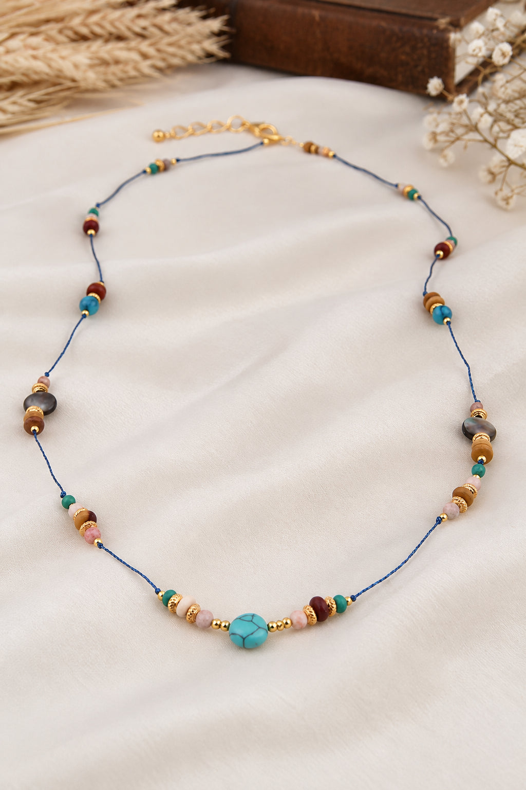 Turquoise & Tiger Eyes Necklace
