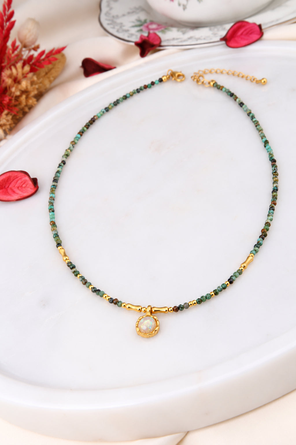 Agate & Amazonite Necklace Main image